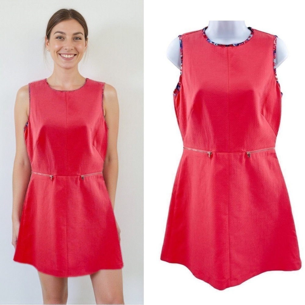 Vintage Sportmax Code  by Maxmara Textured Sleeveless Zipper Side Retro Dress